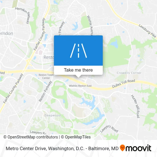 Metro Center Drive map