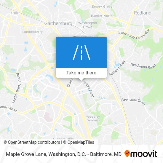 Maple Grove Lane map