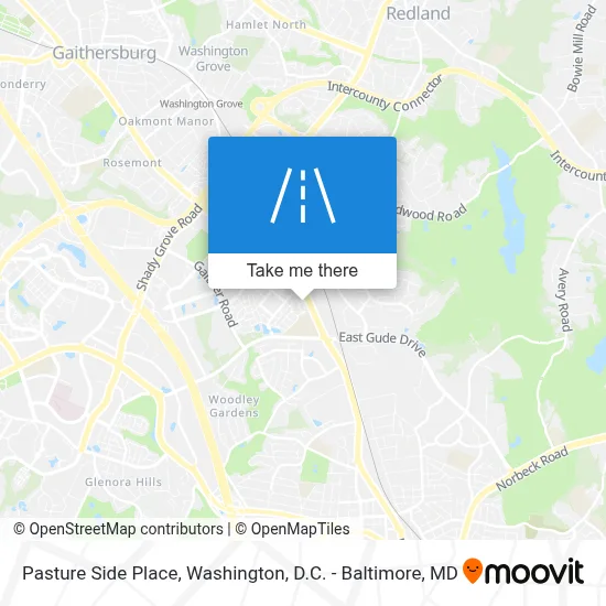 Pasture Side Place map