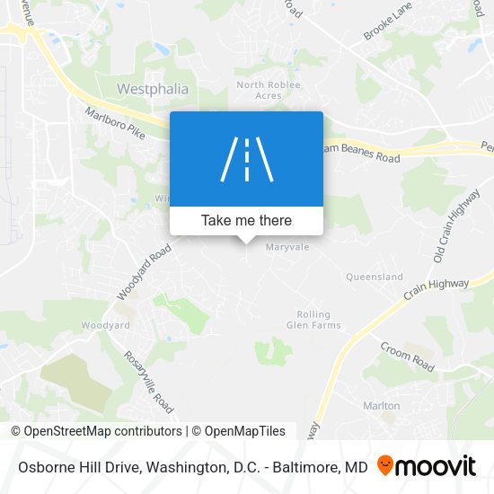 Osborne Hill Drive map