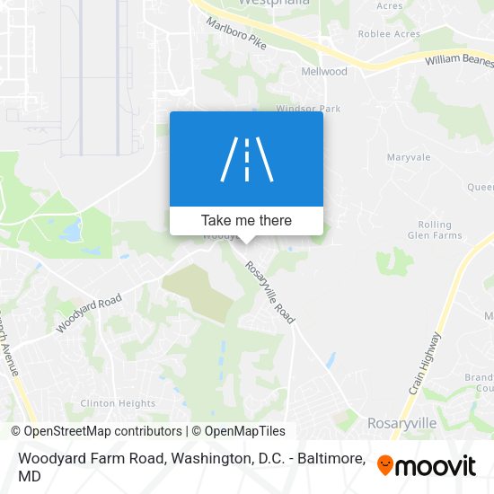 Woodyard Farm Road map