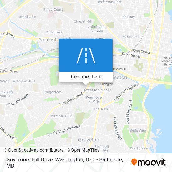 Mapa de Governors Hill Drive