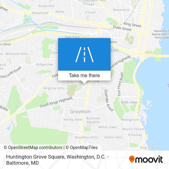 Huntington Grove Square map