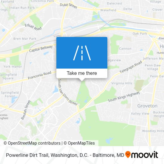 Powerline Dirt Trail map