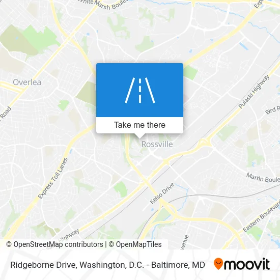 Ridgeborne Drive map