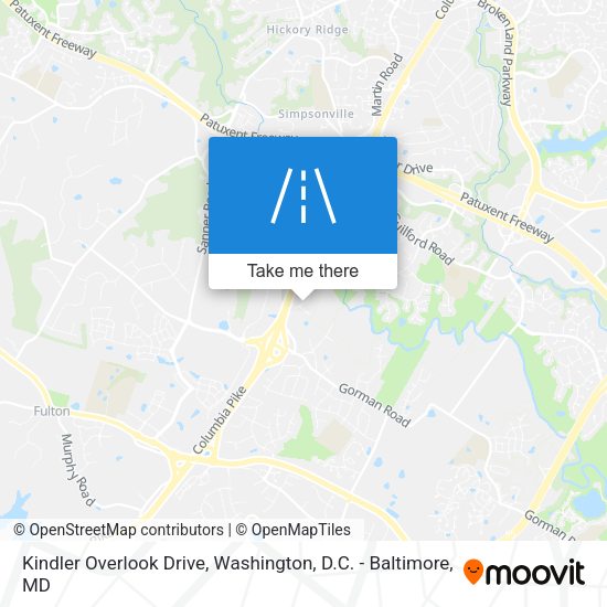 Kindler Overlook Drive map