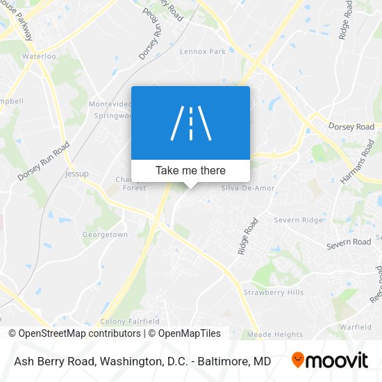 Ash Berry Road map
