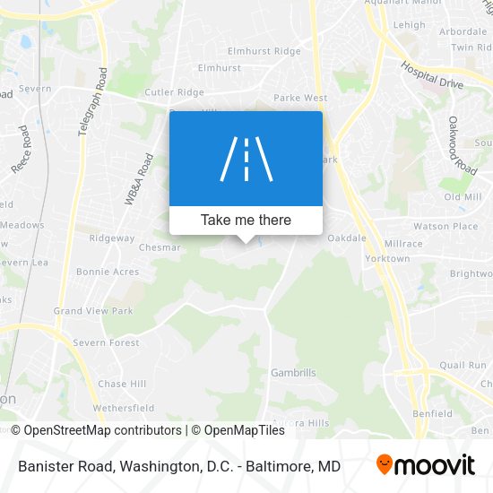 Mapa de Banister Road