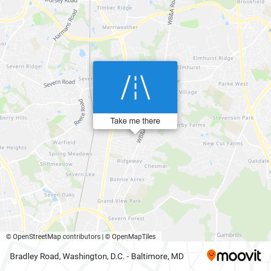 Bradley Road map