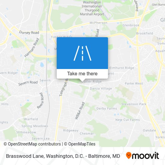 Brasswood Lane map