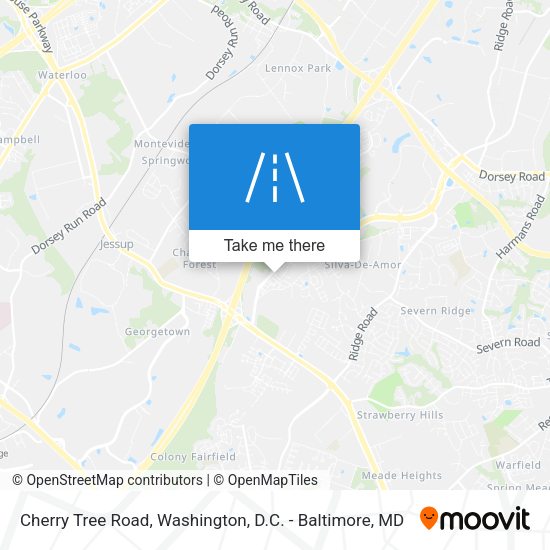 Cherry Tree Road map