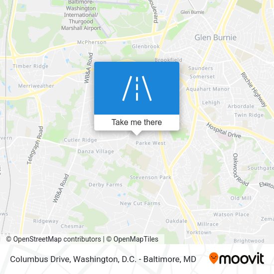 Mapa de Columbus Drive