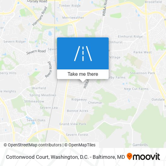 Mapa de Cottonwood Court