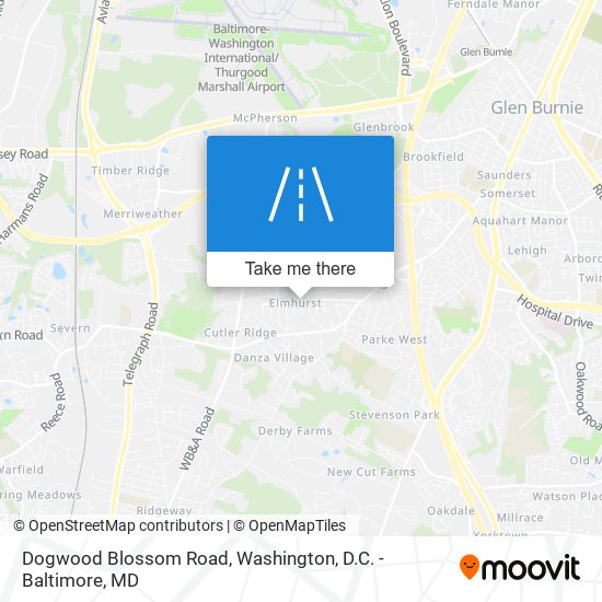 Dogwood Blossom Road map