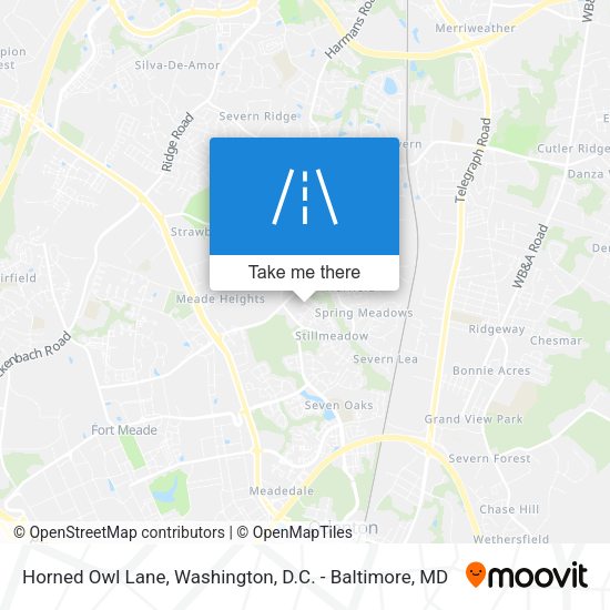Horned Owl Lane map