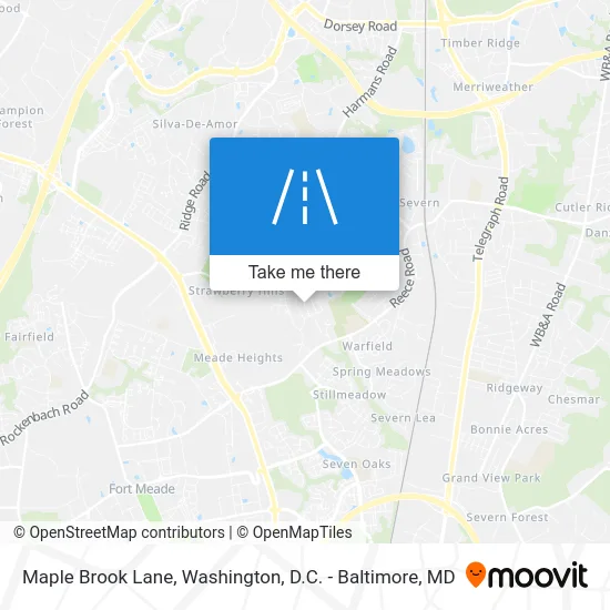 Maple Brook Lane map