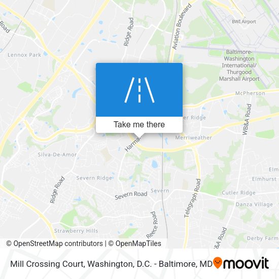 Mill Crossing Court map