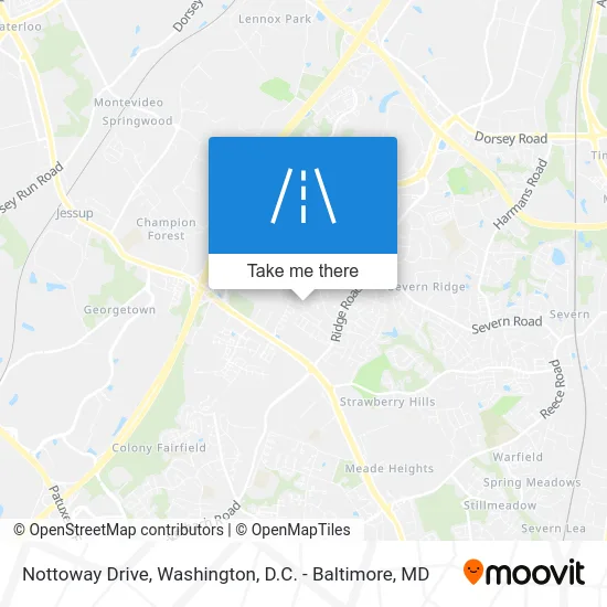 Nottoway Drive map