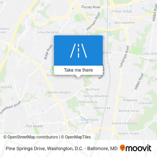 Pine Springs Drive map