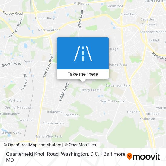 Mapa de Quarterfield Knoll Road