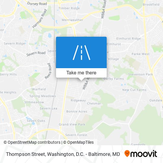 Thompson Street map