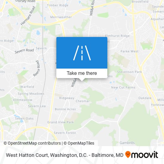 Mapa de West Hatton Court