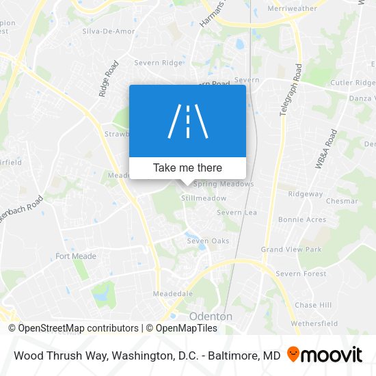 Wood Thrush Way map