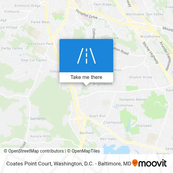 Coates Point Court map