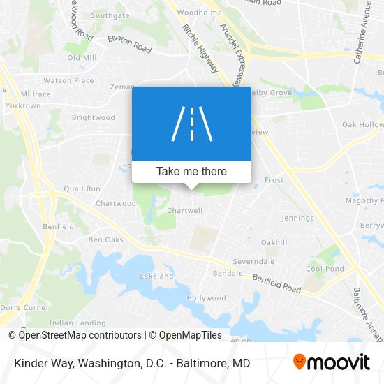 Kinder Way map