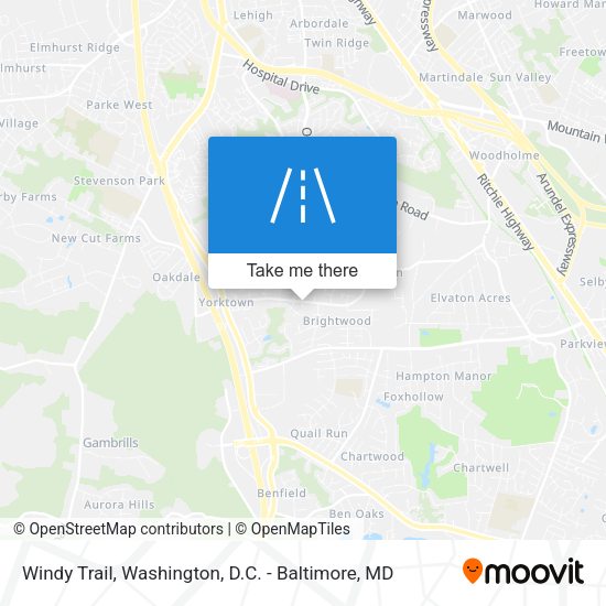 Windy Trail map