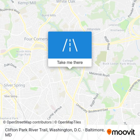 Mapa de Clifton Park River Trail