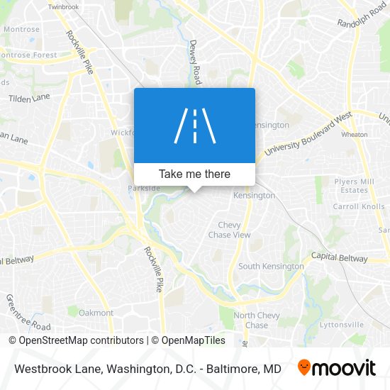 Westbrook Lane map