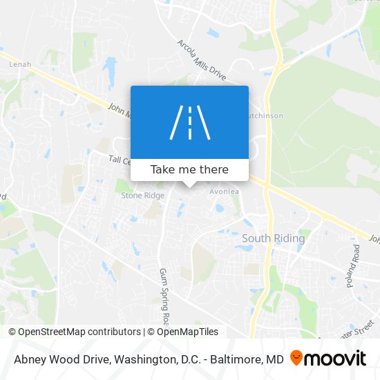 Abney Wood Drive map