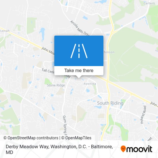 Mapa de Derby Meadow Way