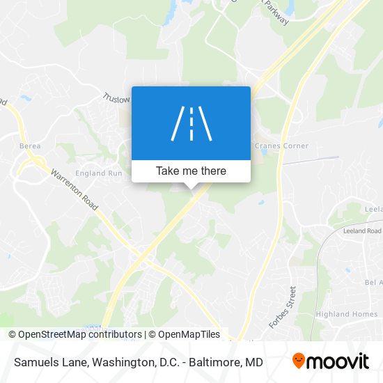 Samuels Lane map