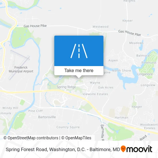 Spring Forest Road map