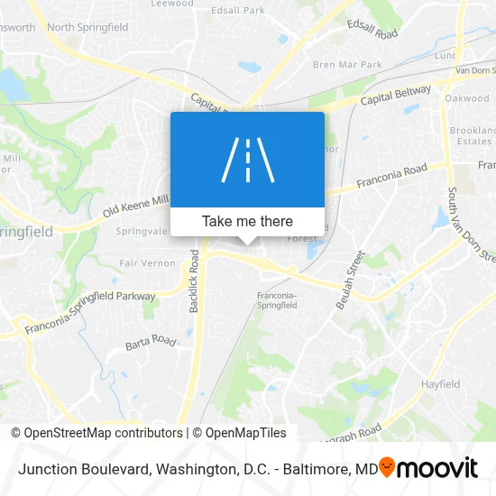 Junction Boulevard map