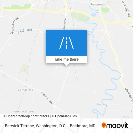Berwick Terrace map