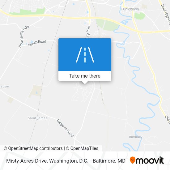 Misty Acres Drive map
