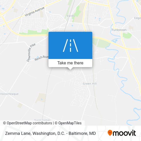 Zemma Lane map