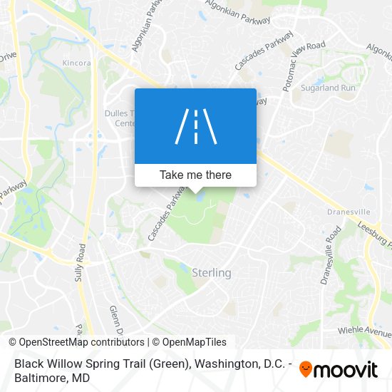 Black Willow Spring Trail (Green) map