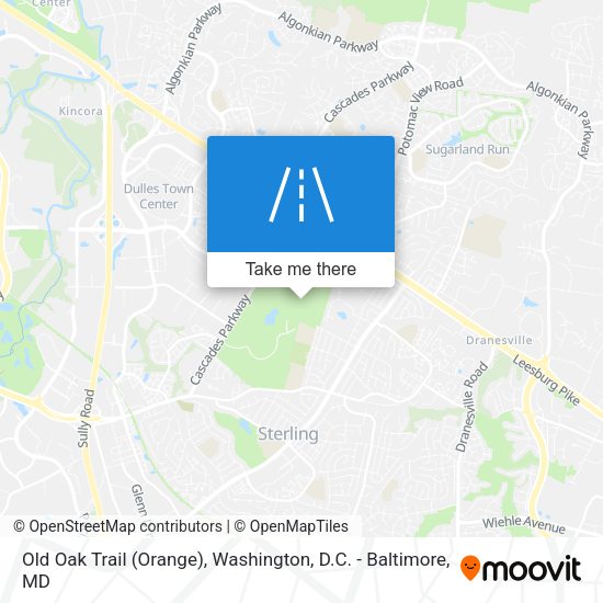 Mapa de Old Oak Trail (Orange)
