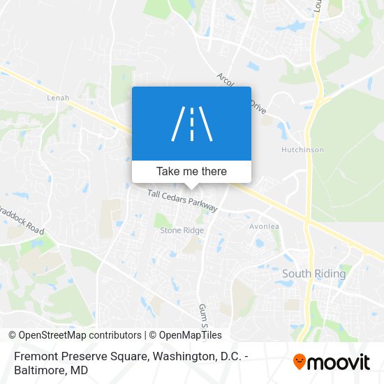Fremont Preserve Square map