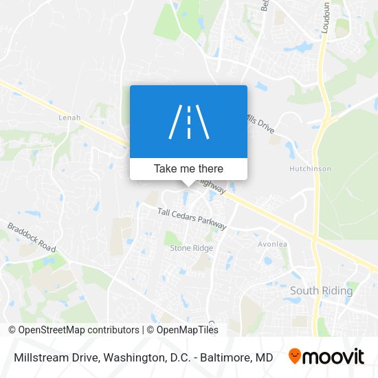 Millstream Drive map