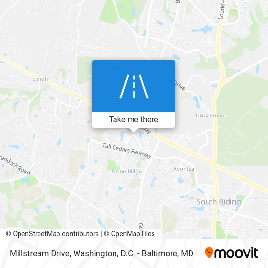 Millstream Drive map