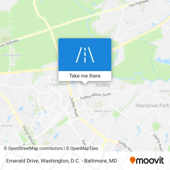 Emerald Drive map