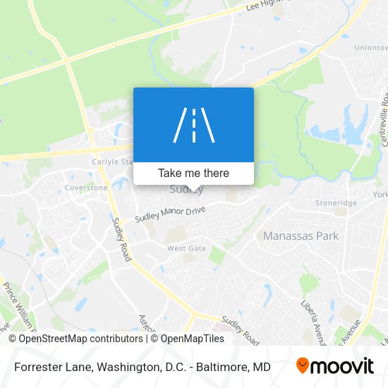 Forrester Lane map