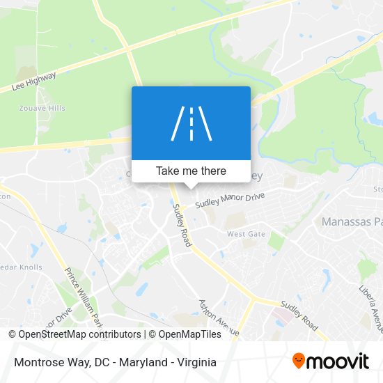 Montrose Way map