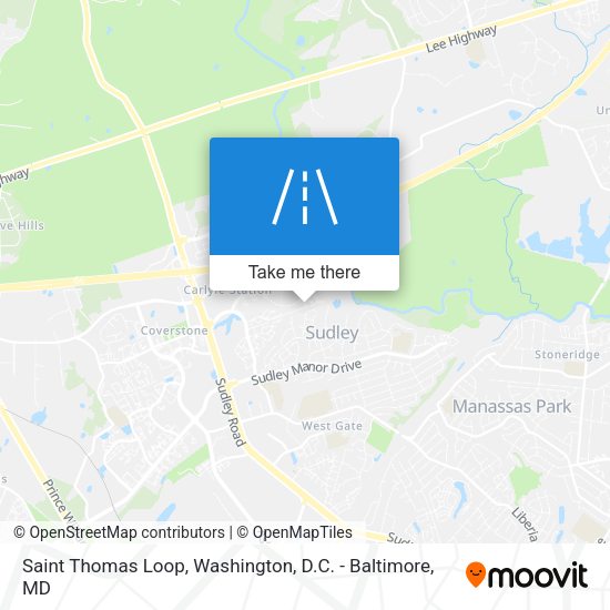 Mapa de Saint Thomas Loop