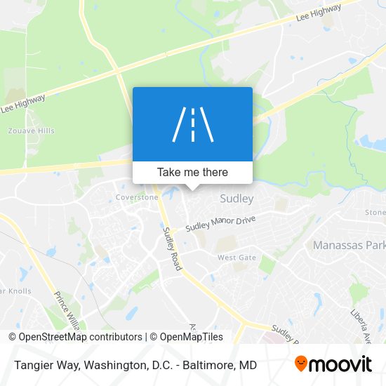 Tangier Way map